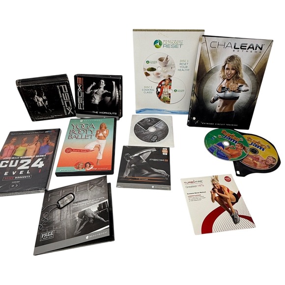 Lot of Beachbody Fitness DVD Collection P90X ChaLean Extreme Ultimate Reset etc - Picture 1 of 16
